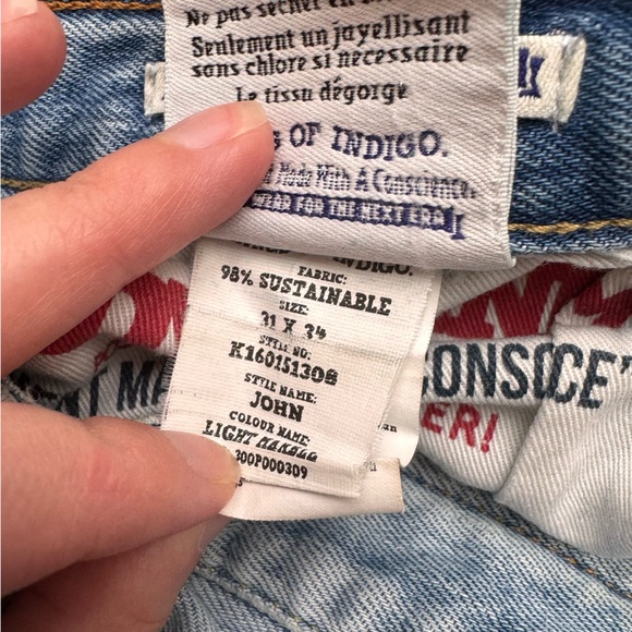 KOI KINGS OF INDIGO LIGHT BLUE JOHN SLIM JEANS - 31 - Picture 9 of 17